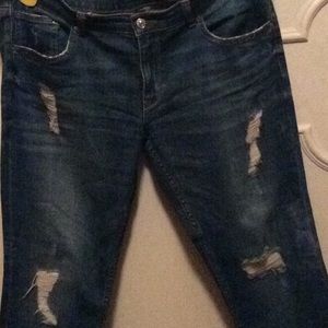 Crop Zara Jeans 12, slightly worn, good condition